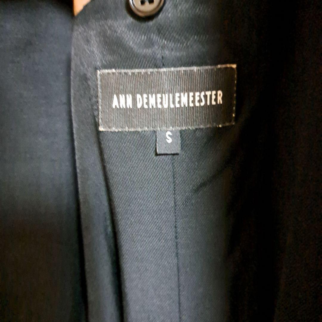 ANN DEMEULEMEESTER ブラック トレンチコート S
