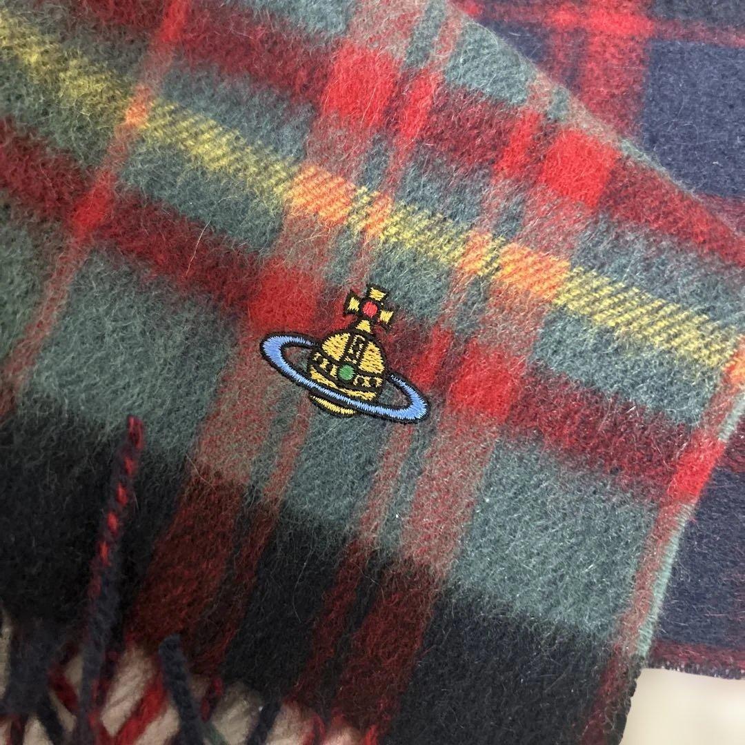 タグ付き保管品✨ヴィヴィアンウエストウッド　洗えるカシミヤ100% マフラー