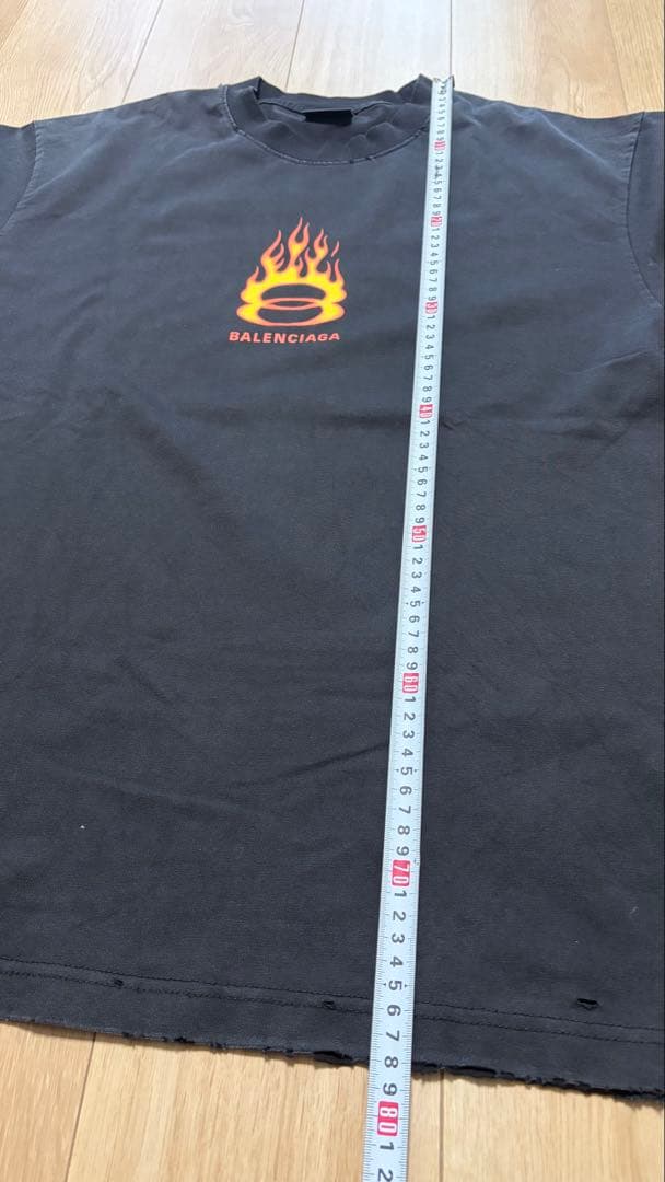 BALENCIAGA バレンシアガ　フレイムロゴTシャツ