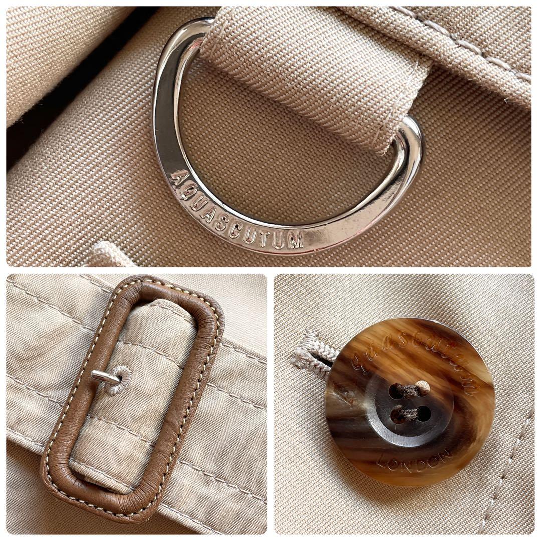 美品 Aquascutum トレンチコート ロイヤルブルーライナー Aライン