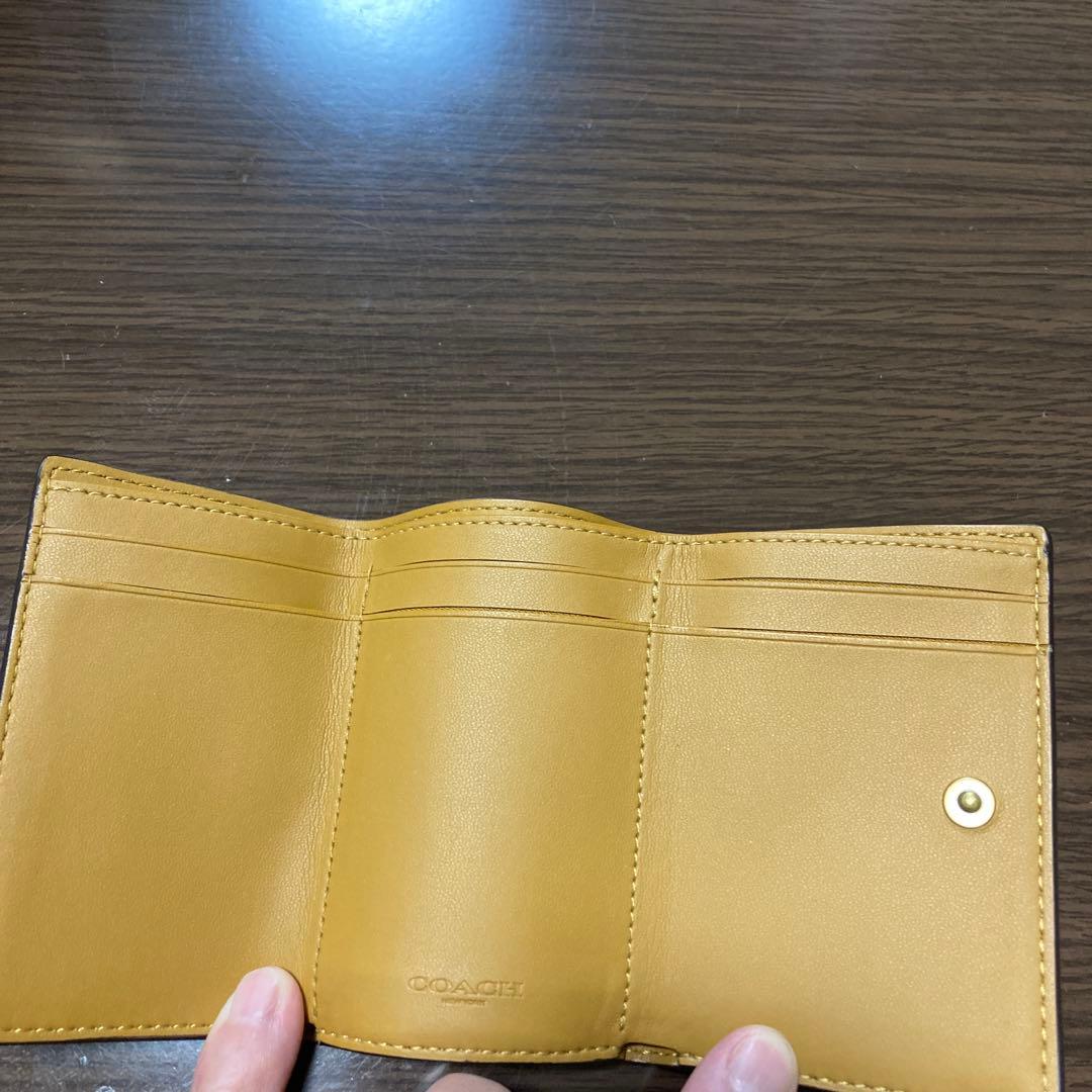 Coach コーチ　　星柄 三つ折り財布