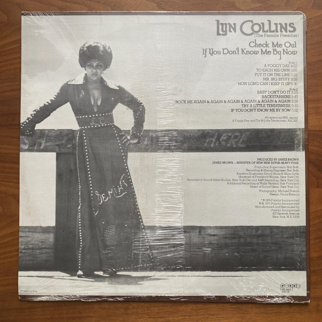 LP Lyn Collins Check me US ORG シールド