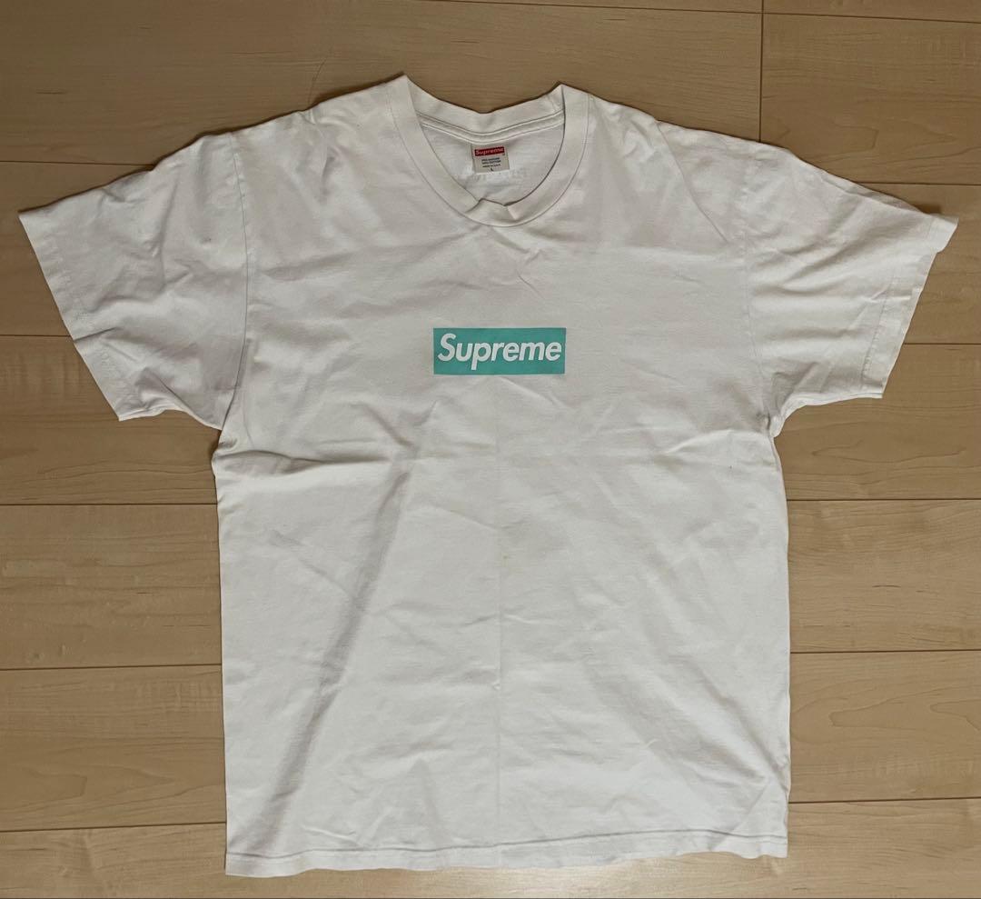 Supreme Lサイズ Tシャツ Tiffany & Co.ロゴ付き