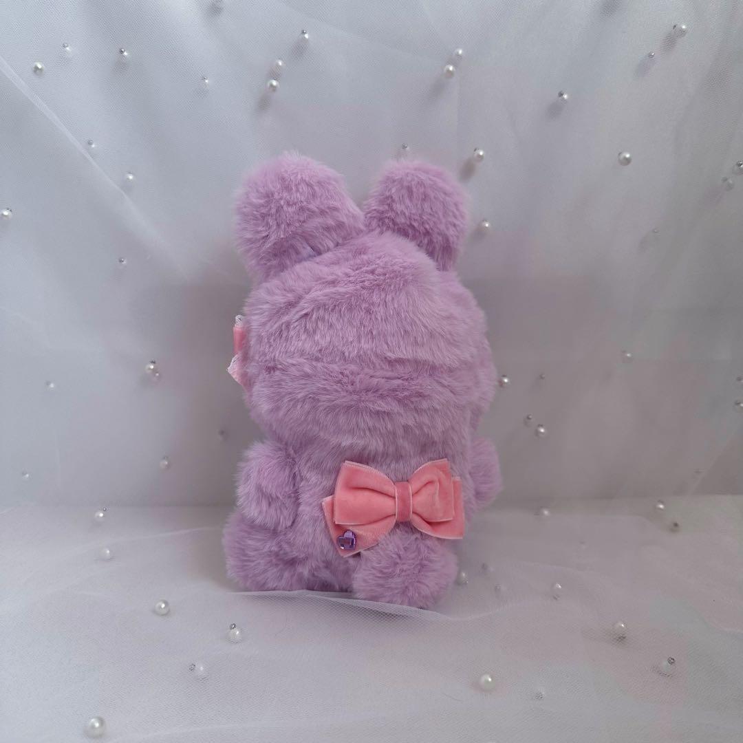 ぬい服 10~13cm おすわり うさぎ うさ耳 ピンク パープル