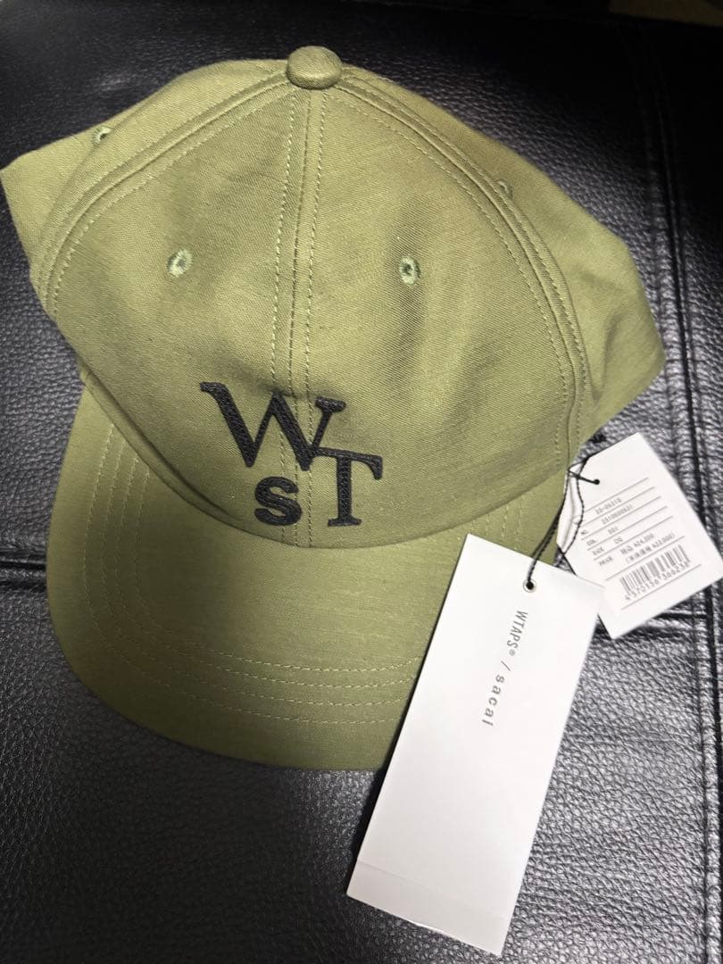 0*町様 sacai × WTAPS Cotton Satin Cap Oliv