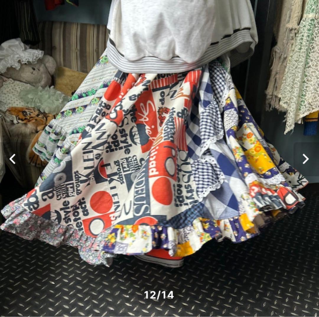 Cathy パッチワークスカート ニンカンプープ オオハシ商店 aiko着