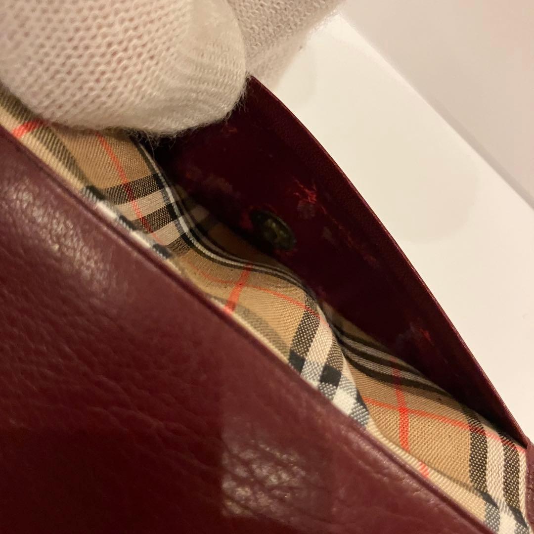 【未使用】Burberry バーバリー　バーガンディ　財布　キーケース　セット
