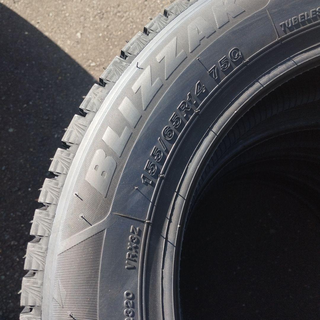 25年製ブリヂストン　ブリザックVRX3 155/65R14　新品4本セット