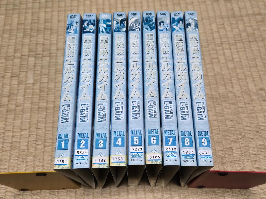 DVD　重戦機エルガイム　②④⑤⑦⑧⑨　6巻セット　①③⑥は無し　レンタル使用品