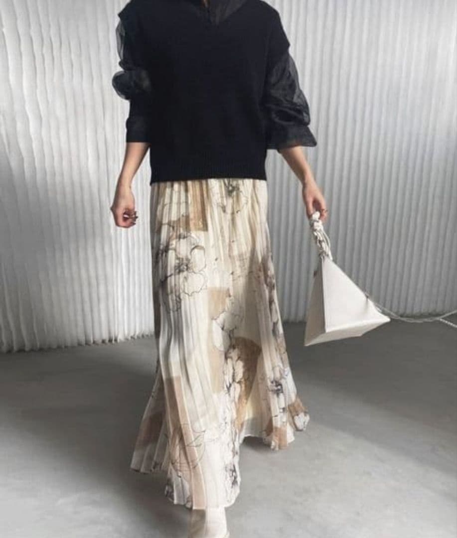 u*)様 美品 Ameri HOLLY VINTAGE PLEATS SKIRT