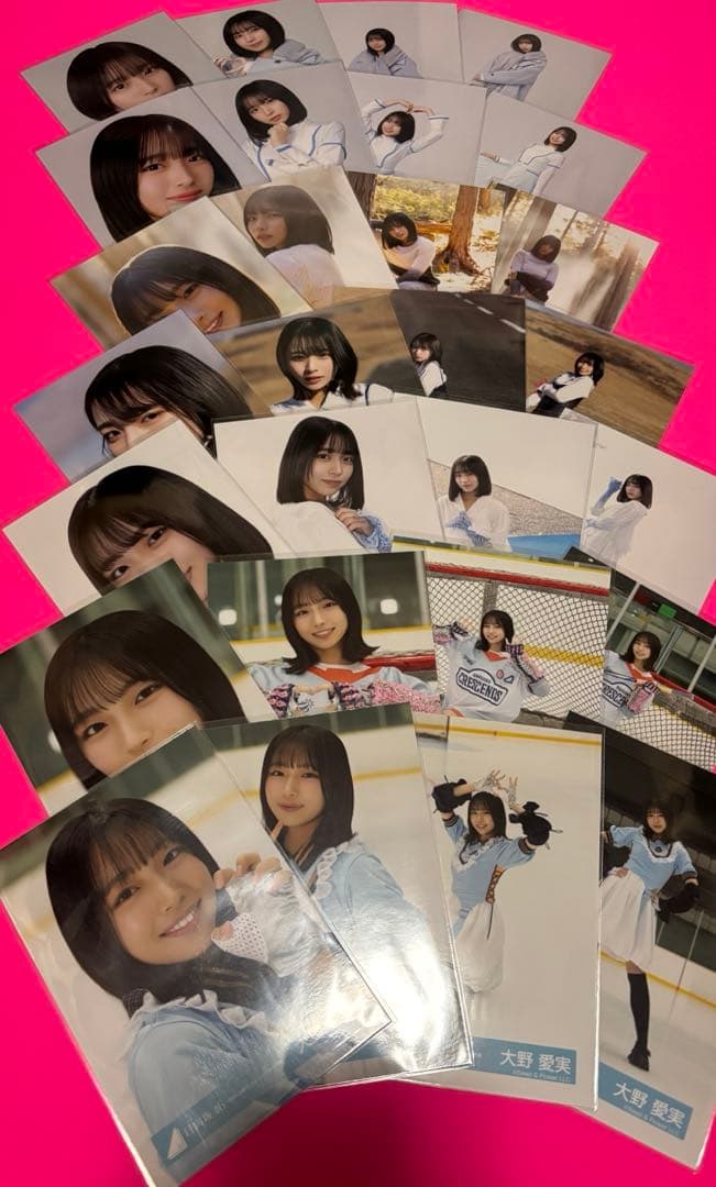 大野愛実　日向坂46 生写真　クリフハンガー　クレッシェンド　28種コンプ