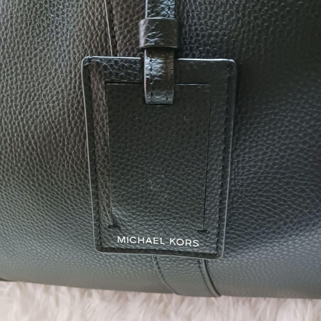 マイケルコース　MICHAEL KORS ボストンバック　ブラック レザー