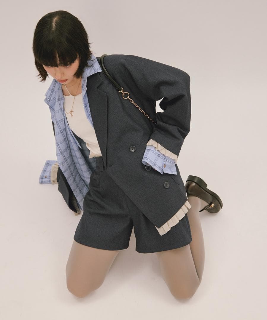 新品 loin nuit frill layered design jacket