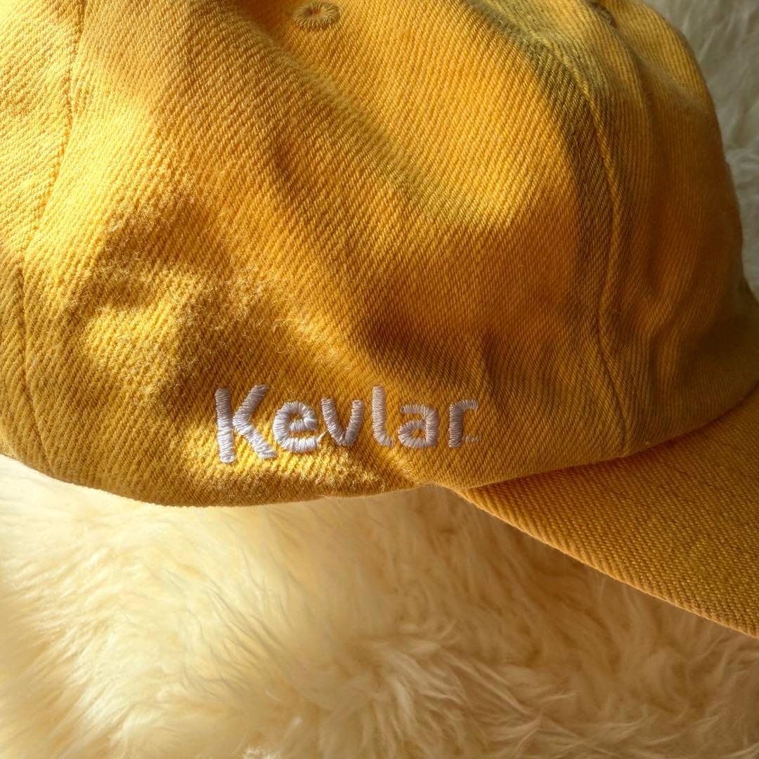 Supreme イエロー Sロゴ キャップ Kevlar素材