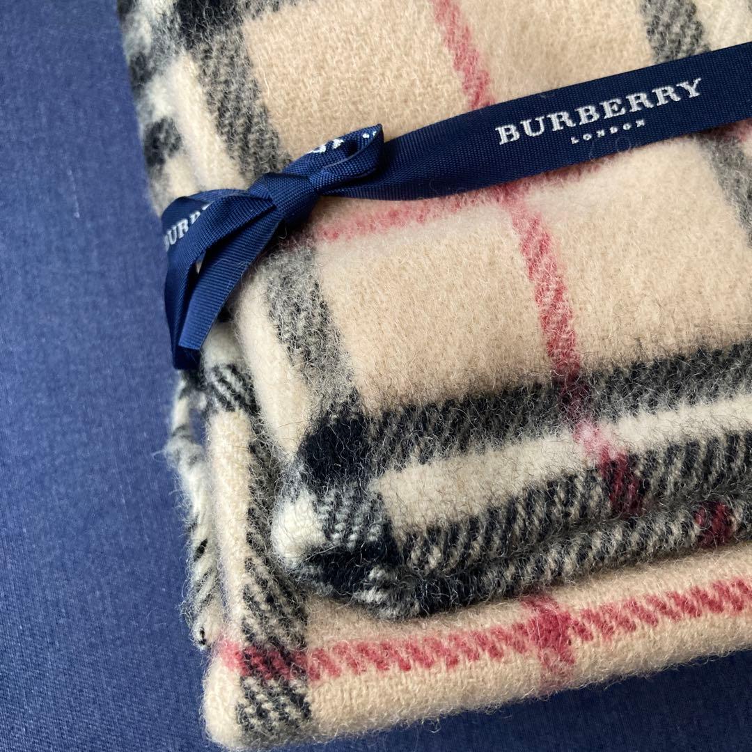 BURBERRY バーバリー ノバチェック ひざ掛け ウール100%