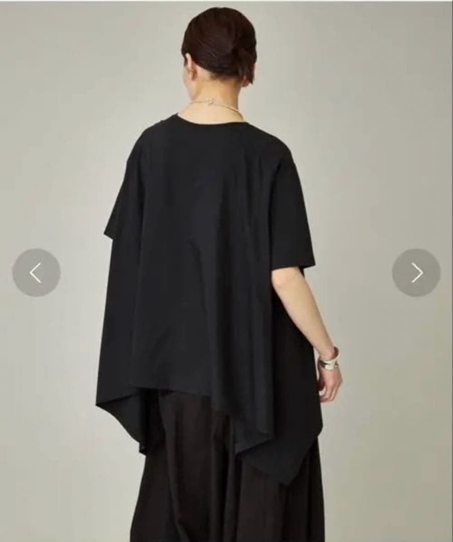 新品☆Curensology(カレンソロジー)/イレギュラーヘムTEE☆黒F