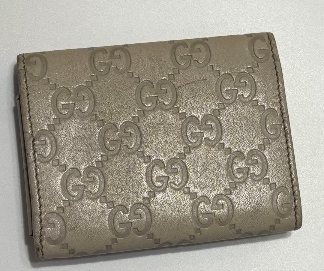 GUCCI ⭐︎グッチ　ベージュレザー名刺入れ⭐︎カードケース