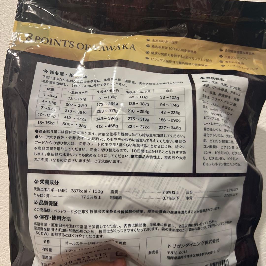 二つ分　やわか ドッグフード 1.2kg×2袋