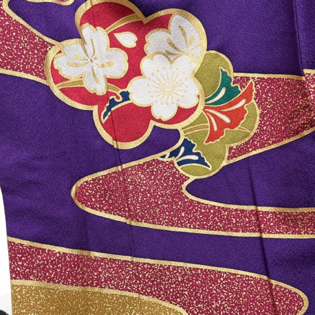 振袖　金彩　流水　梅　桜　露草　芝草　楓　銀杏　成人式　着物　101b d