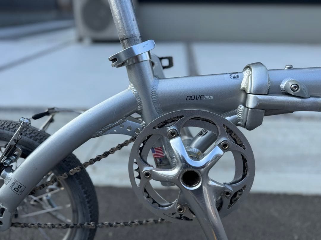 DAHON Dove Plus 折りたたみ自転車 軽量 シルバー 美品