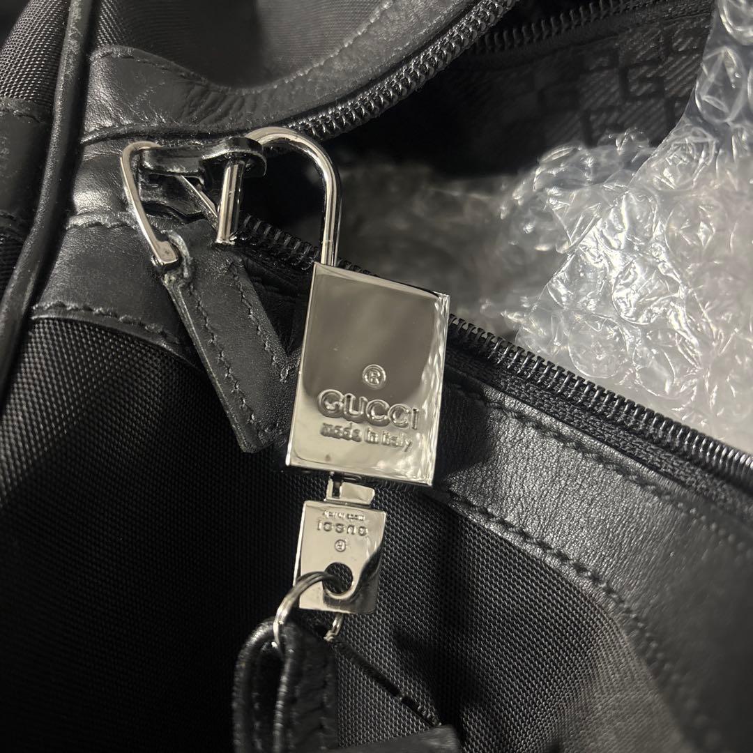 専用　GUCCI 鍵付き　ボストンバッグ