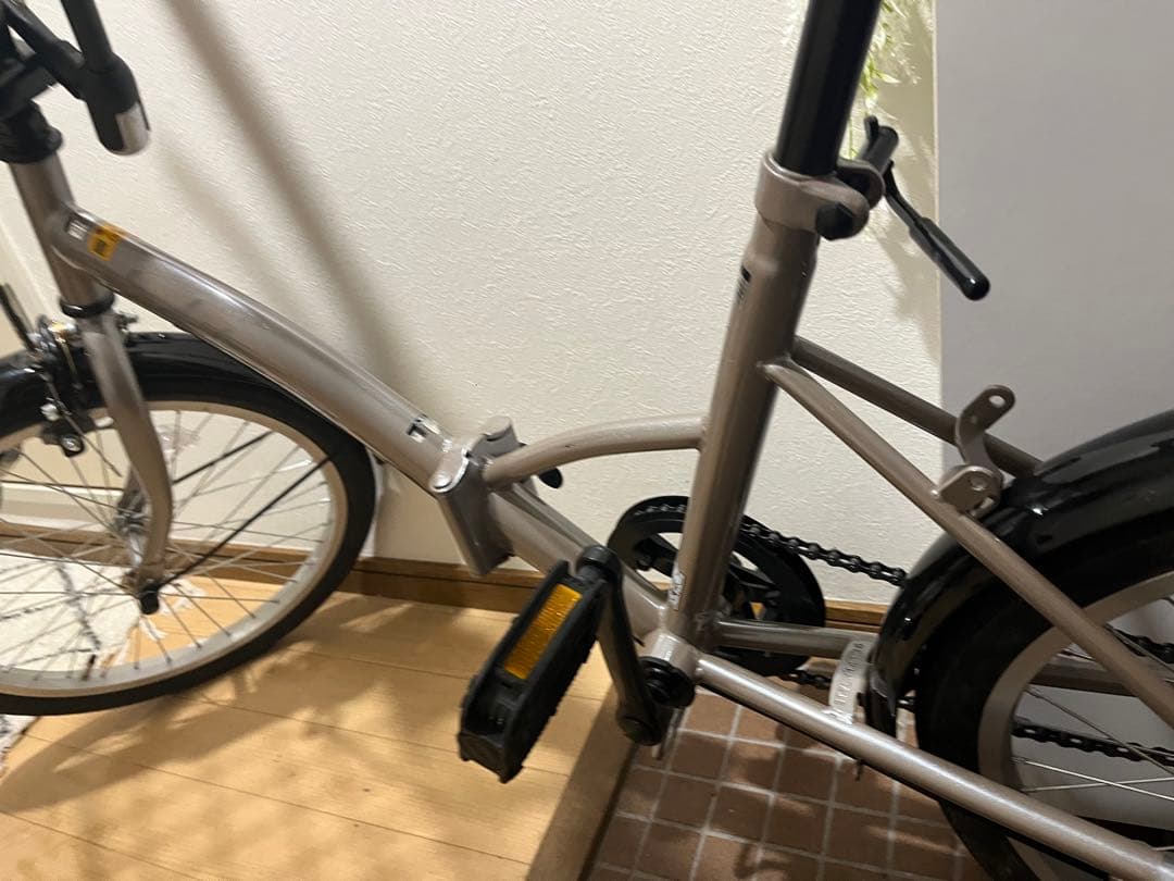 Beaverさん専用❣️【処分価格】❗️折りたたみ自転車 シルバー カゴ付き