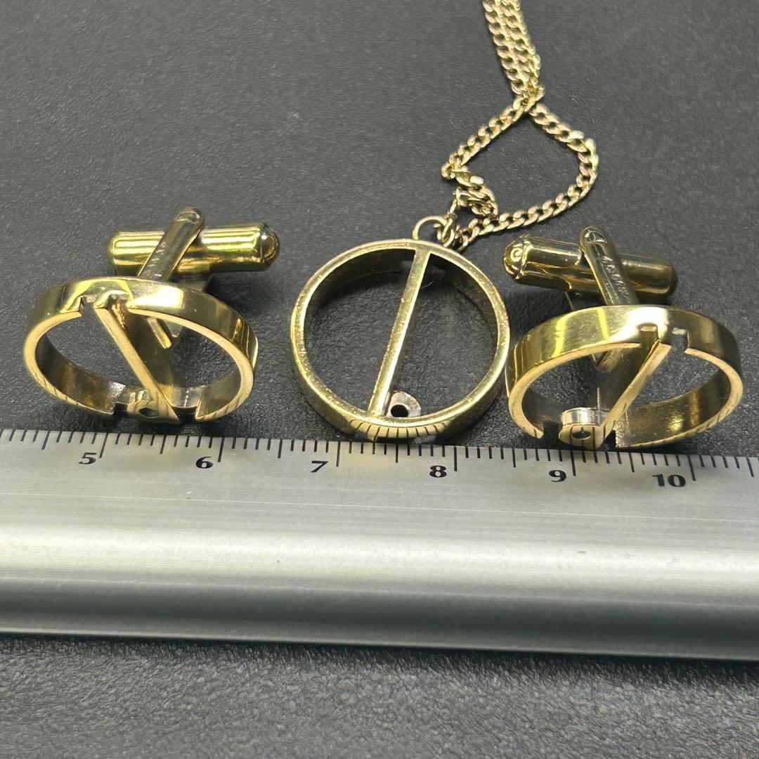 レア　銀製品　ダンヒル　スターリングシルバー　ゴールドピンチェーン・カフリンクス