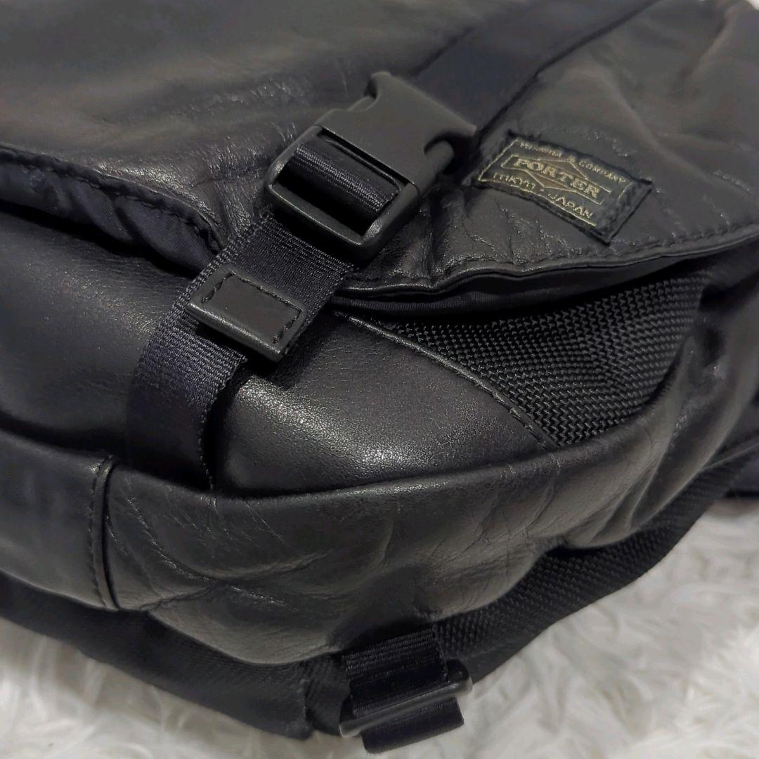 PORTER ALOOF メッセンジャーバッグ ソフトレザー 定価52800円