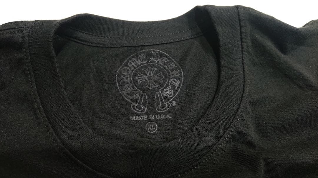 最終お値下げ　クロムハーツ　Tシャツ　ホースシュー　ブラック × ピンク XL