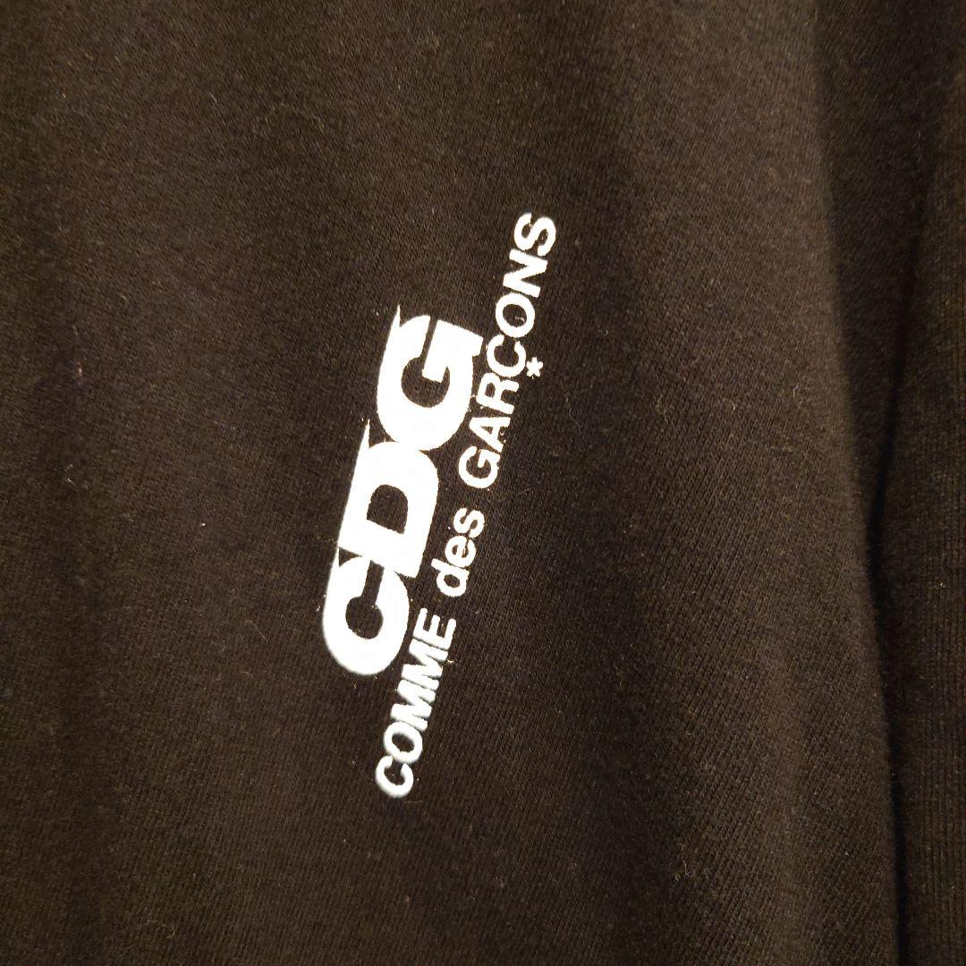 CDG 半袖アシンメトリーTシャツ ブラック