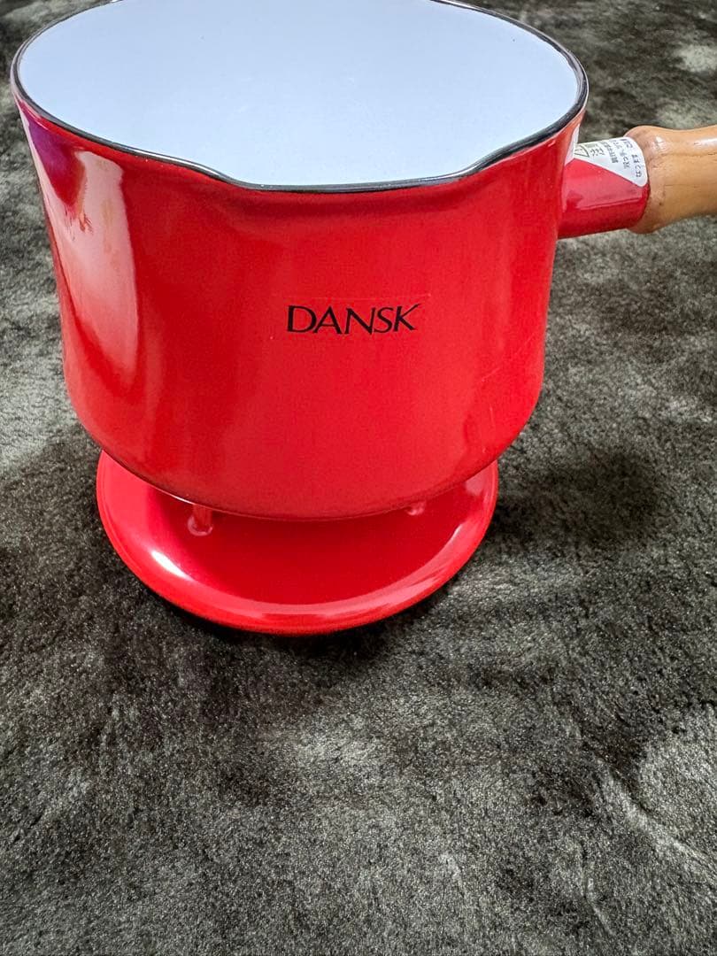 DANSK ダンスク 片手鍋 12cm レッド 木製ハンドル 北欧