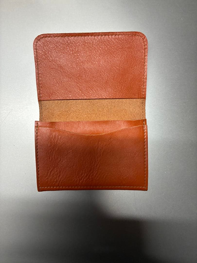 IL BISONTE オレンジ 名刺入れ
