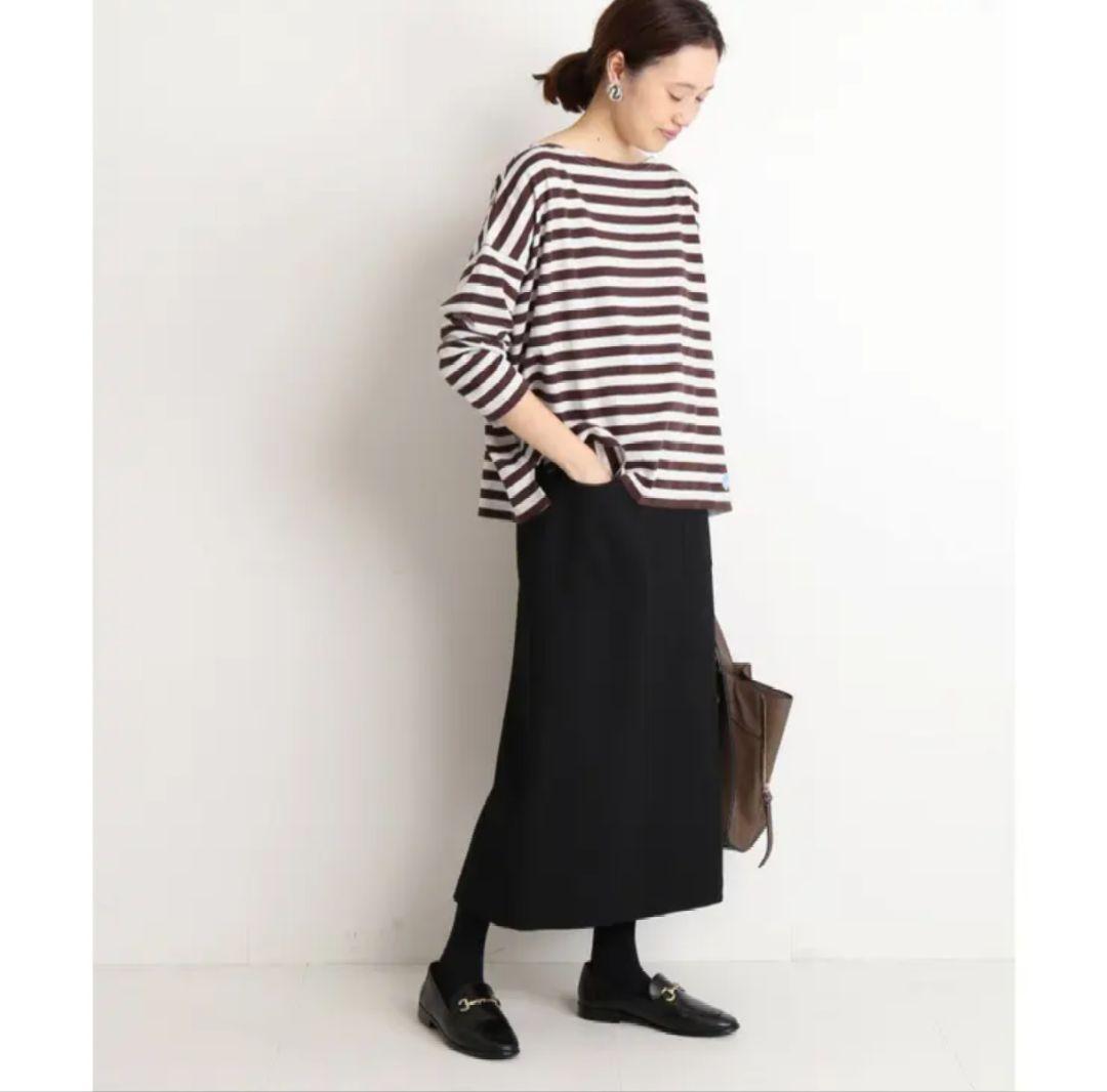新品タグ付き　SLOBE IENA　ウールライクサイドポケットタイトスカート　黒