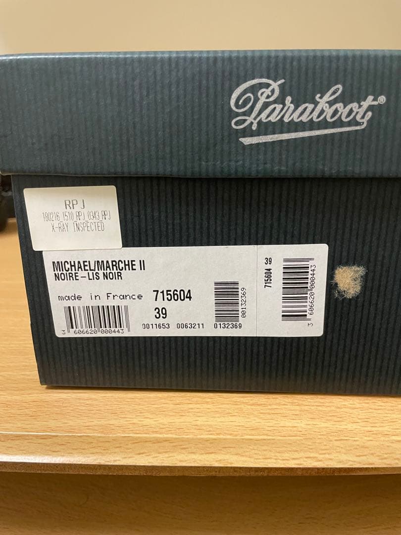 Paraboot ミカエルNoir サイズ EU39 パラブーツ MICHAEL