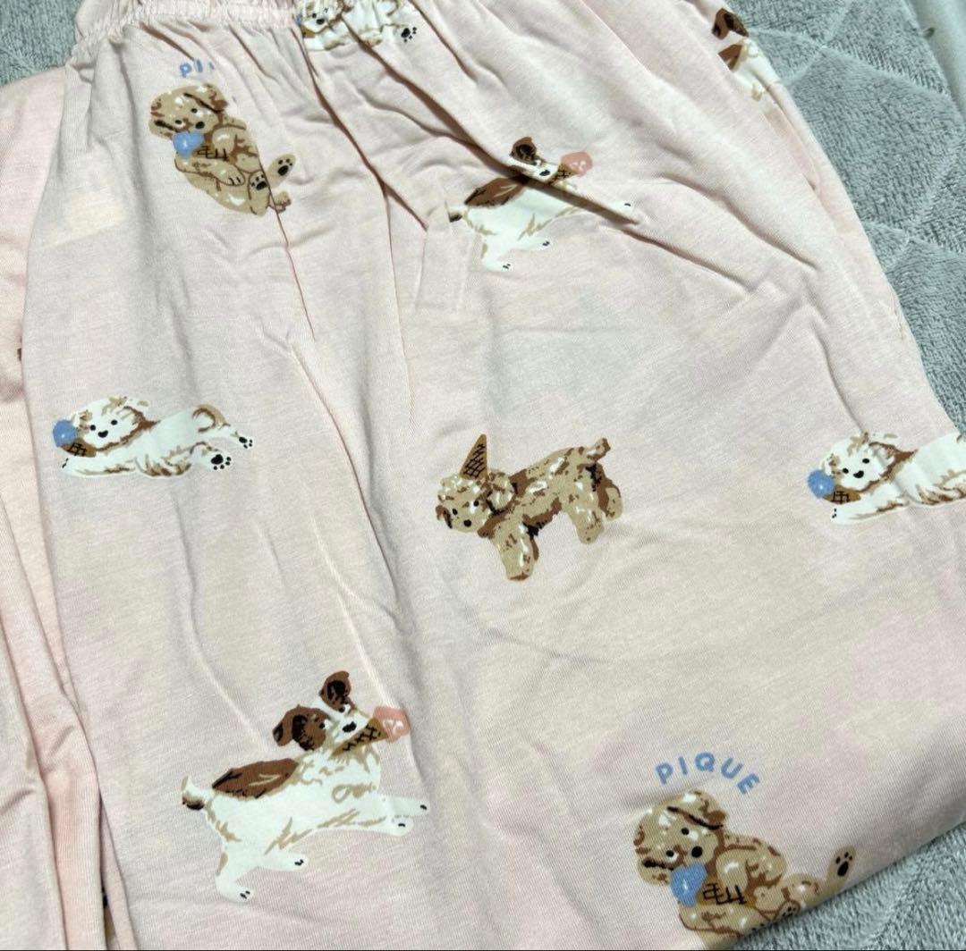 【新品】　ルームウェア　ピンク　トイプードル　ソフトクリーム　ジェラピケ　半袖