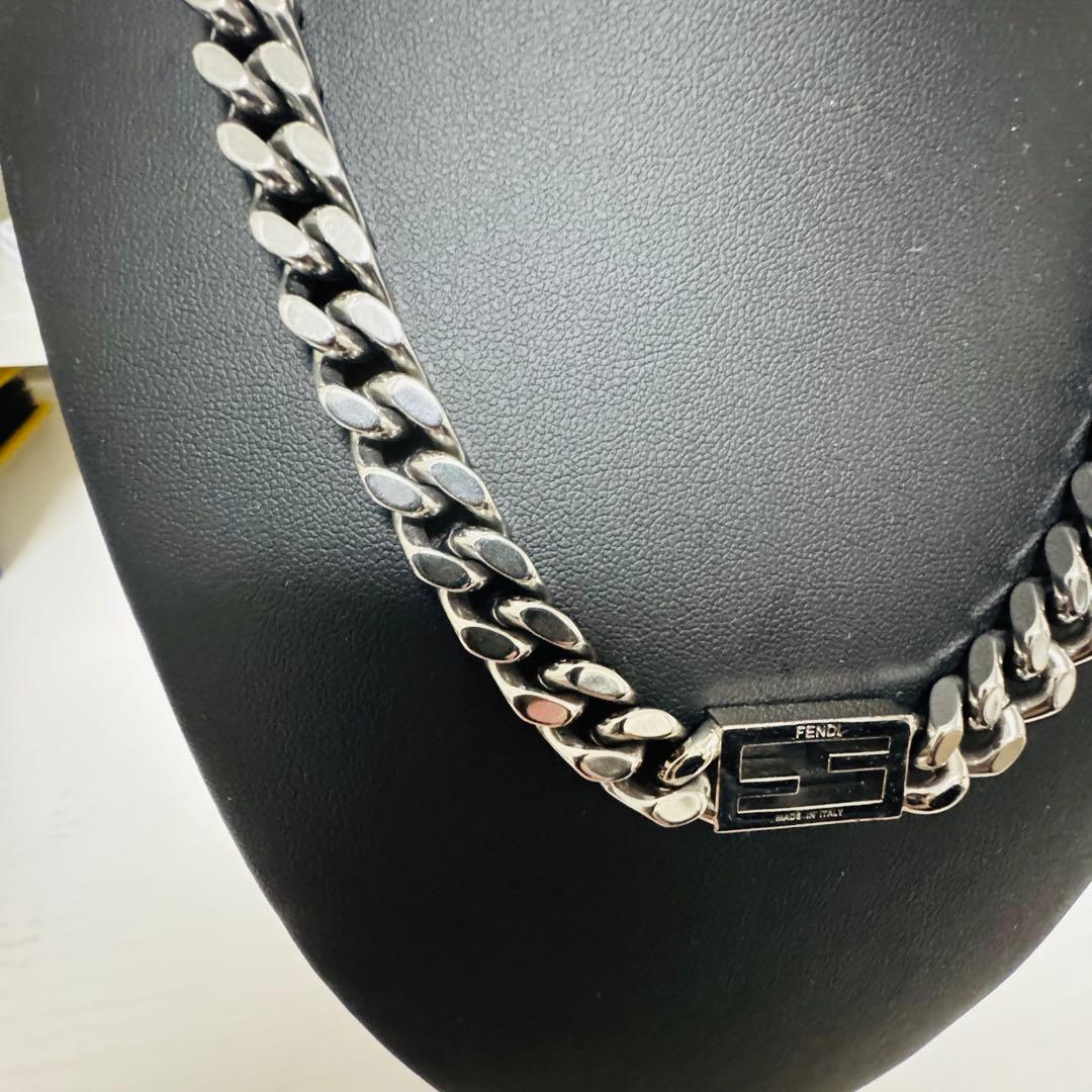 FENDI フェンディ　バゲット　チェーン　ネックレス　喜平