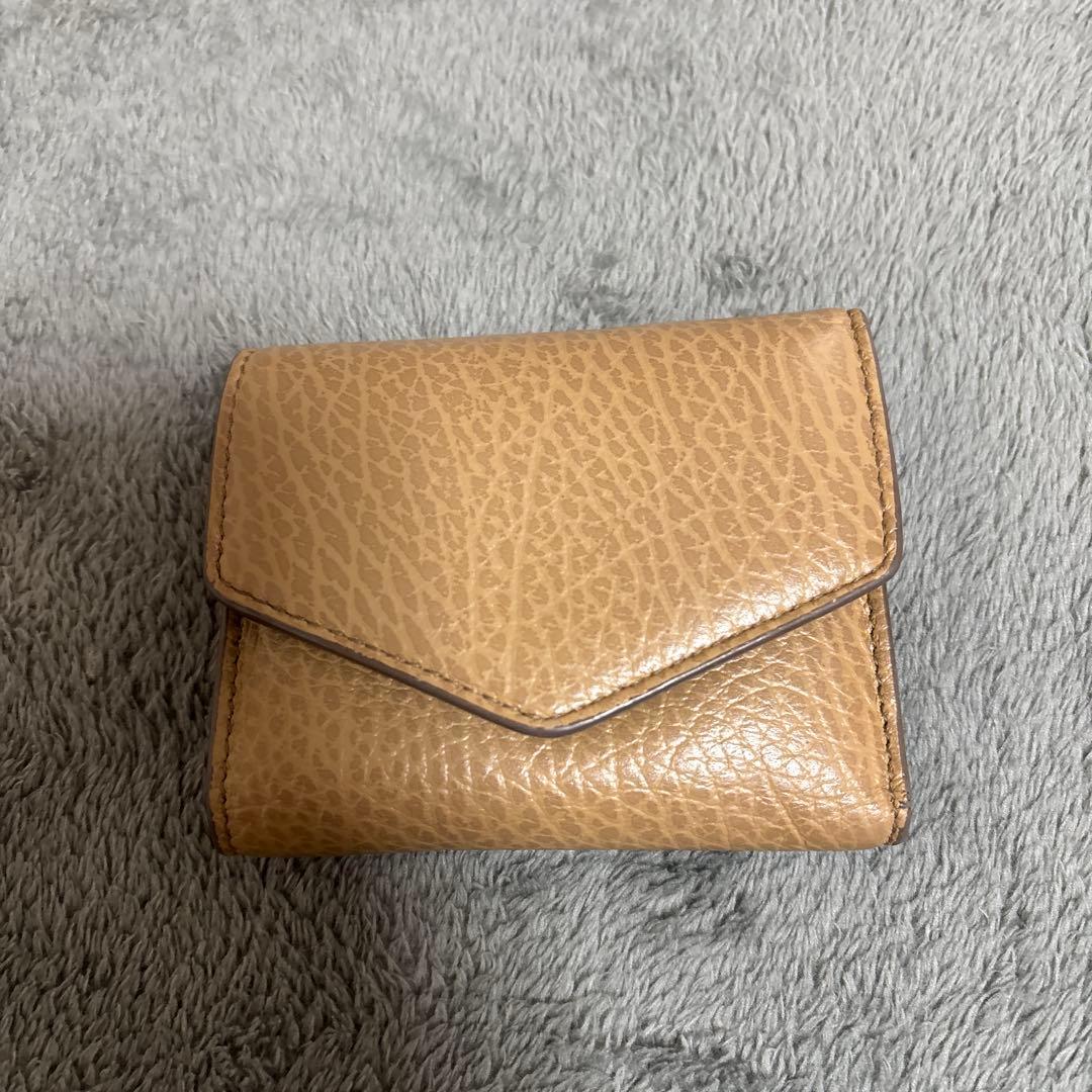【最終値引き】Maison Margiela ベージュ 三つ折り財布