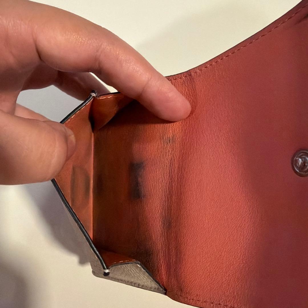 LOEWE ロエベ アナグラム トライフォールドウォレット 三つ折り ベージュ