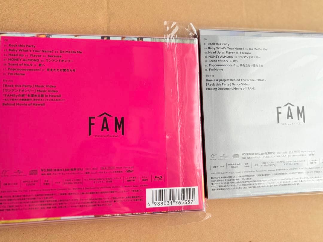 timelesz『FAM』 アルバム 4形態セット