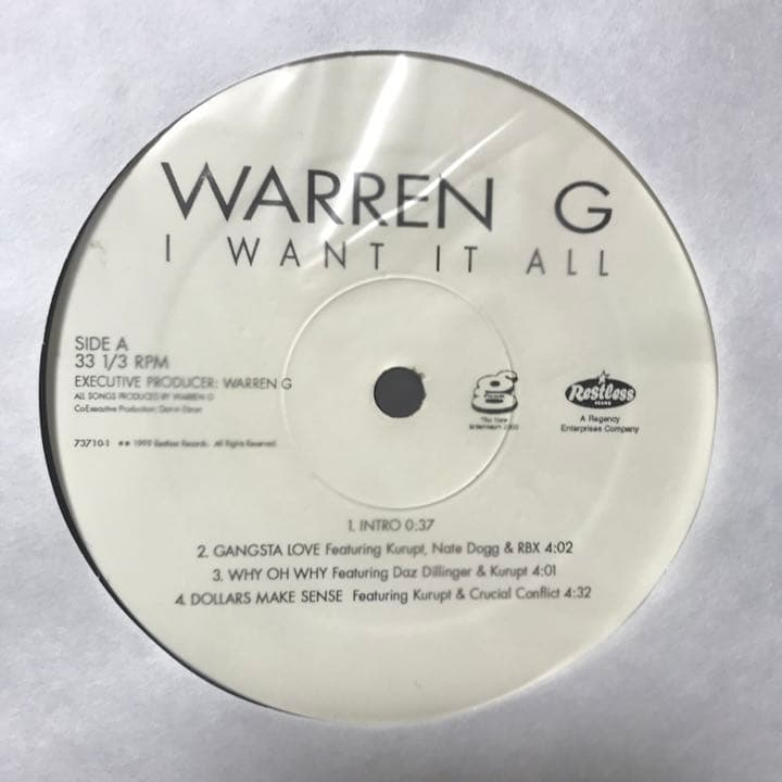 WARREN G/ウォーレンG/I WANT IT ALL US LP org