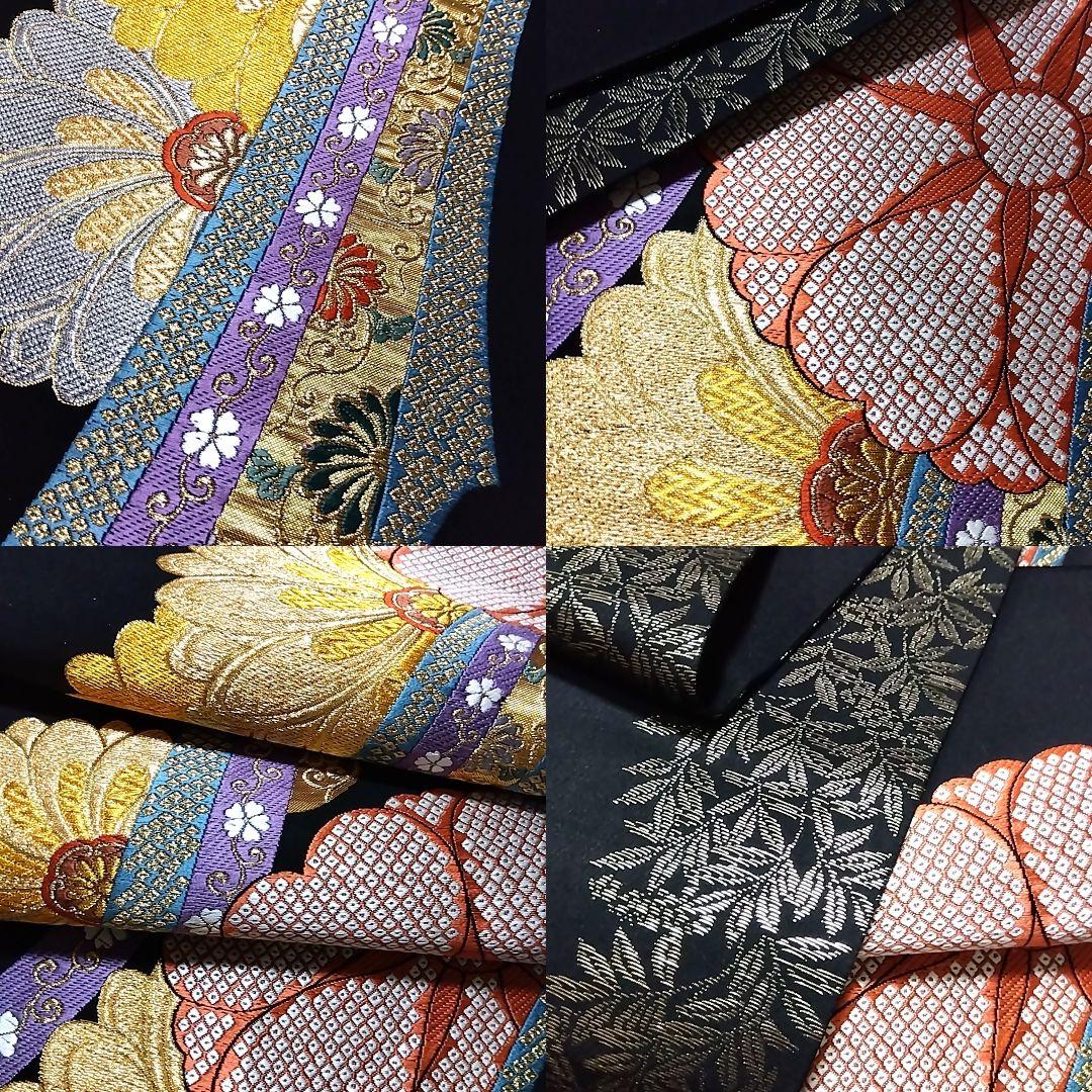 振袖 赤 絞り 刺繍 地紋 成人式 駒刺繍 セット 袋帯