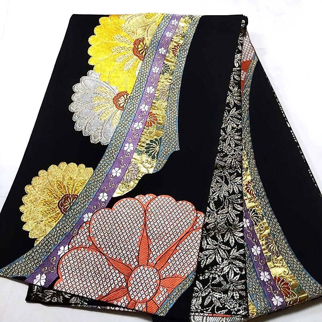 振袖 赤 絞り 刺繍 地紋 成人式 駒刺繍 セット 袋帯