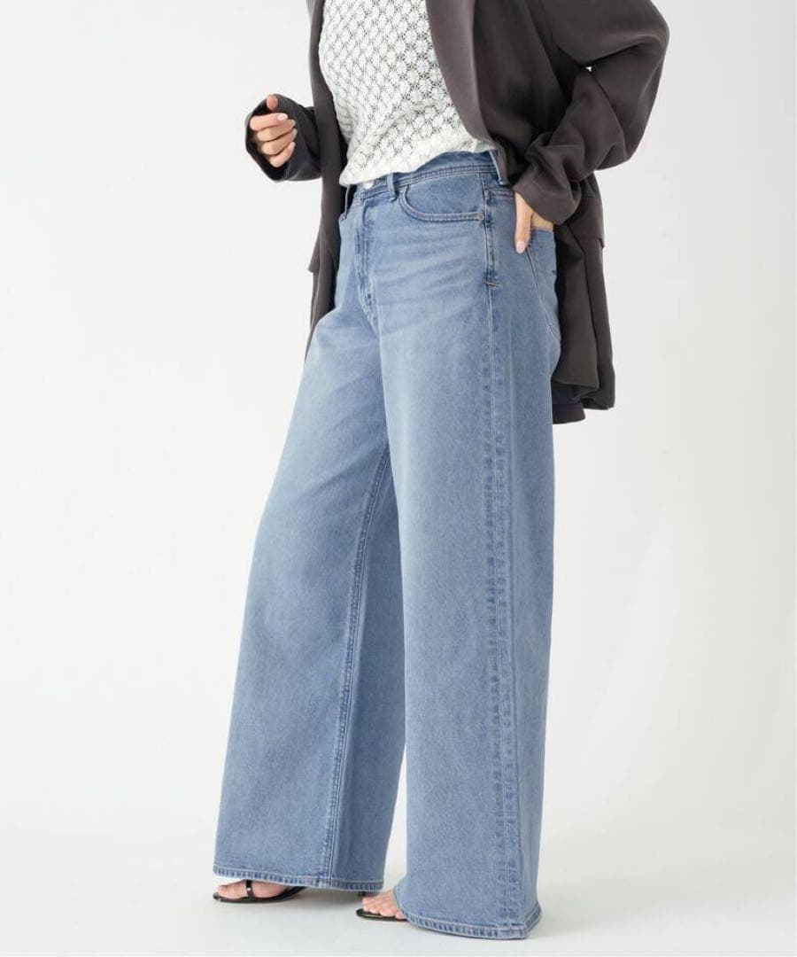 【新品未使用】YANUK ヤヌーク KATE ルーズバギーデニムパンツ 26