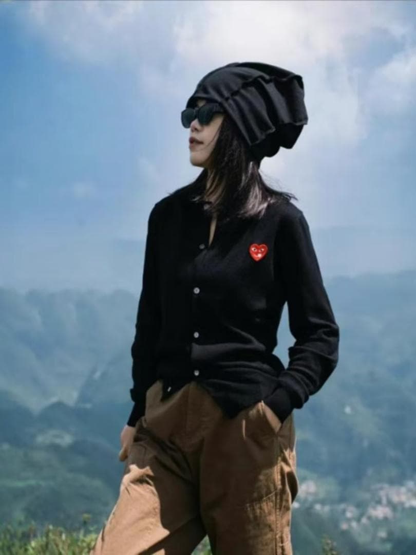 PLAY COMME des GARCONS カーディガンM-XL#8