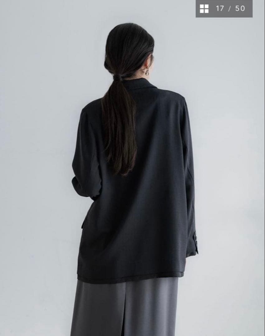 【美品】crewre クルーレ レイヤードシアージャケット ブラック サイズ3