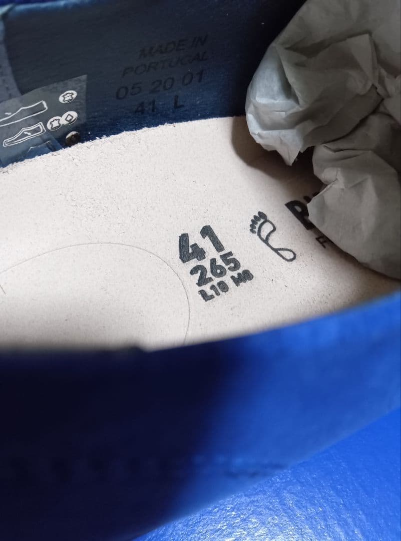 f*5様 新品ビルケンシュトッククレイヴァルKLEIFAR41青ブルー26.5c