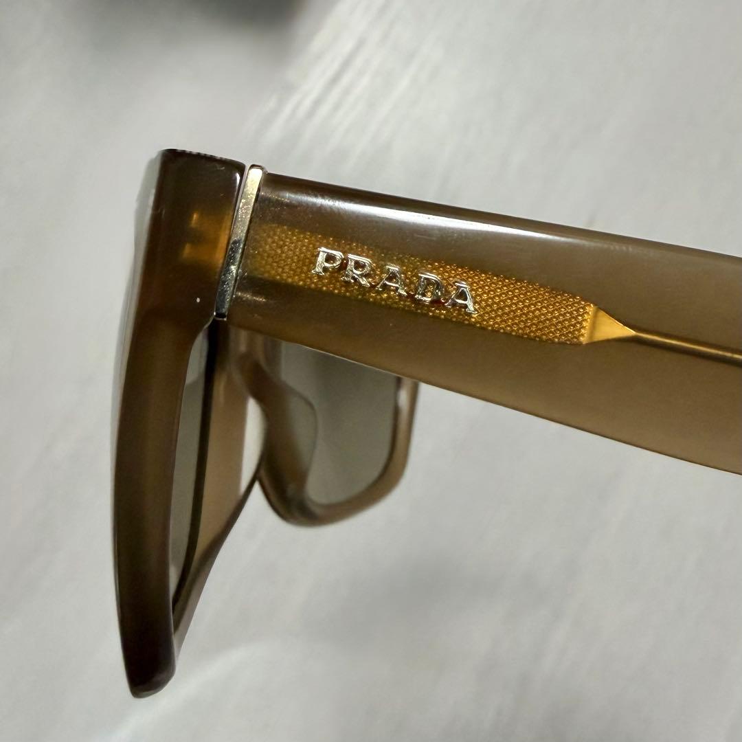 PRADA サングラス SPR07P ブラウン スクエア