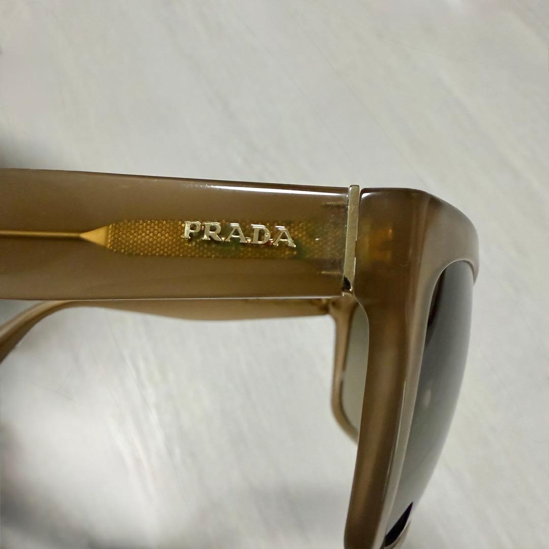 PRADA サングラス SPR07P ブラウン スクエア