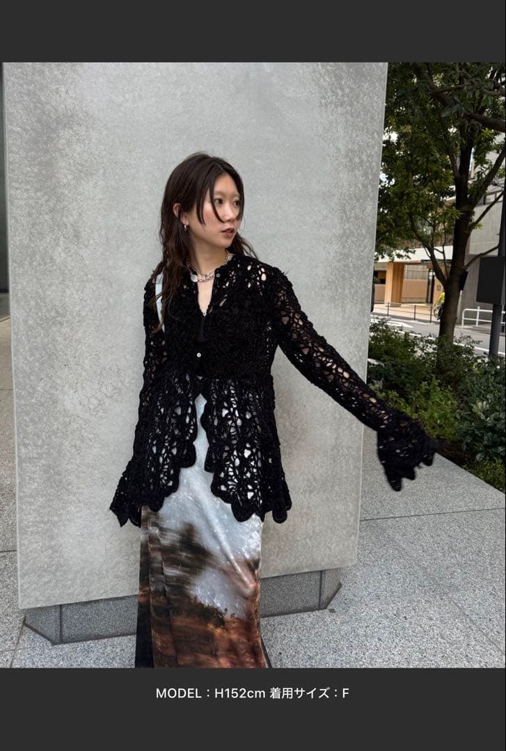 トップス Ameri UND VELOUR LACE PEPLUM KNIT TOP