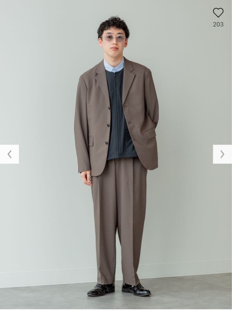 UNIQLO C 感動ジャケット　タックパンツ　セット